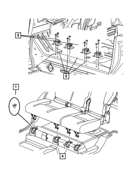 Rear Seats-Folding for 2007 Chrysler PT Cruiser #7