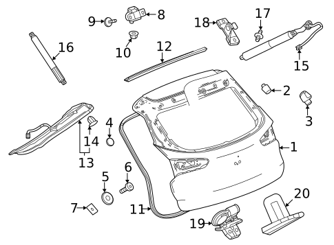 Liftgate for 2021 Chevrolet Trailblazer #2
