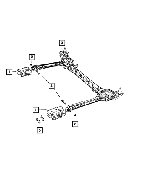 Rear Axle Assembly for 2015 Dodge Grand Caravan #0