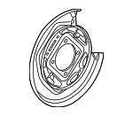 15111378 - Brakes: Backing Plate for Hummer: H3, H3T Image