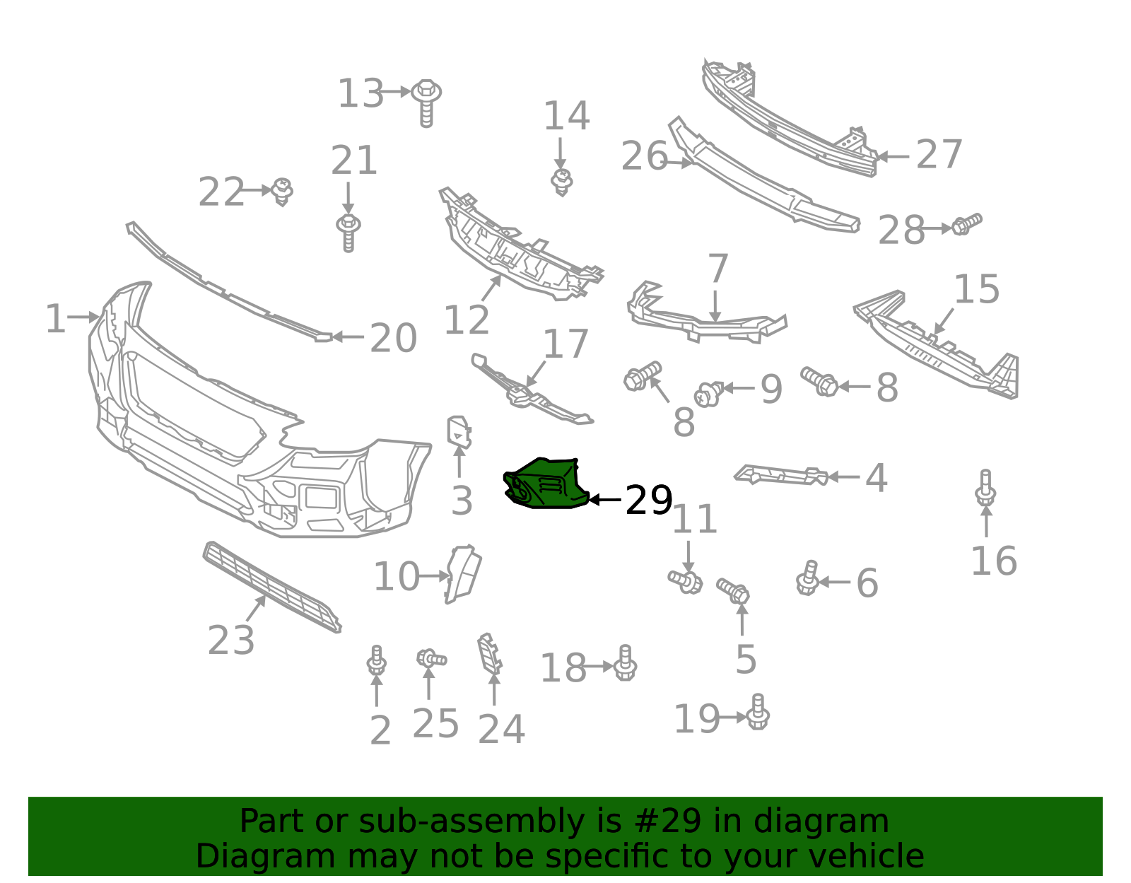 2022-2023 Subaru Outback Lamp Cover 57731AN26A | Subaru Parts Store