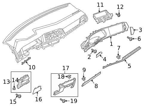 Instrument Panel Components for 2025 Volkswagen Jetta #0