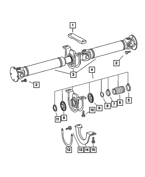 Propeller Shaft for 2006 Dodge Sprinter 3500 #1