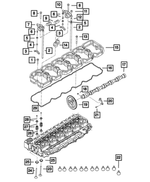 3928873 - 6.7L Turbo Diesel; Engine: Hex Flange Head Bolt, Mounting for Dodge: Ram 2500, Ram 3500 | Ram: 2500, 3500 Image