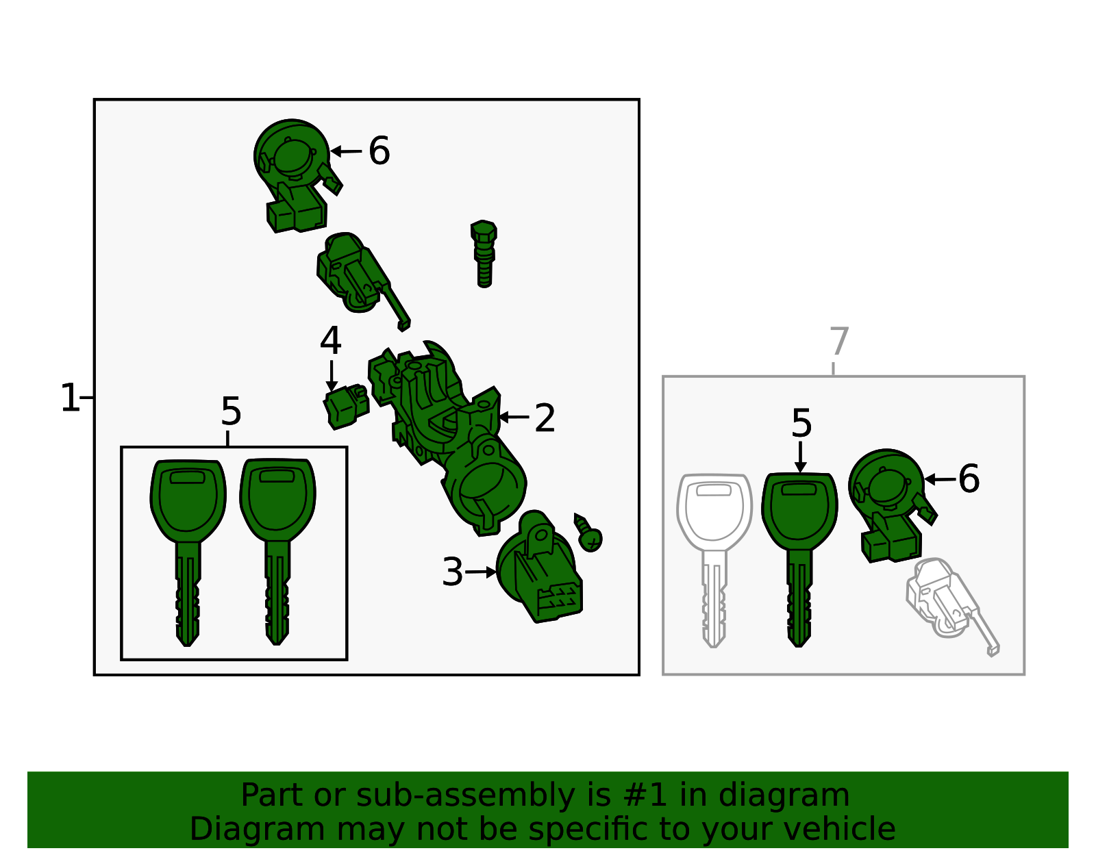 NFY5-76-29XD - Ignition Lock Assembly 2006-2015 Mazda MX-5 Miata