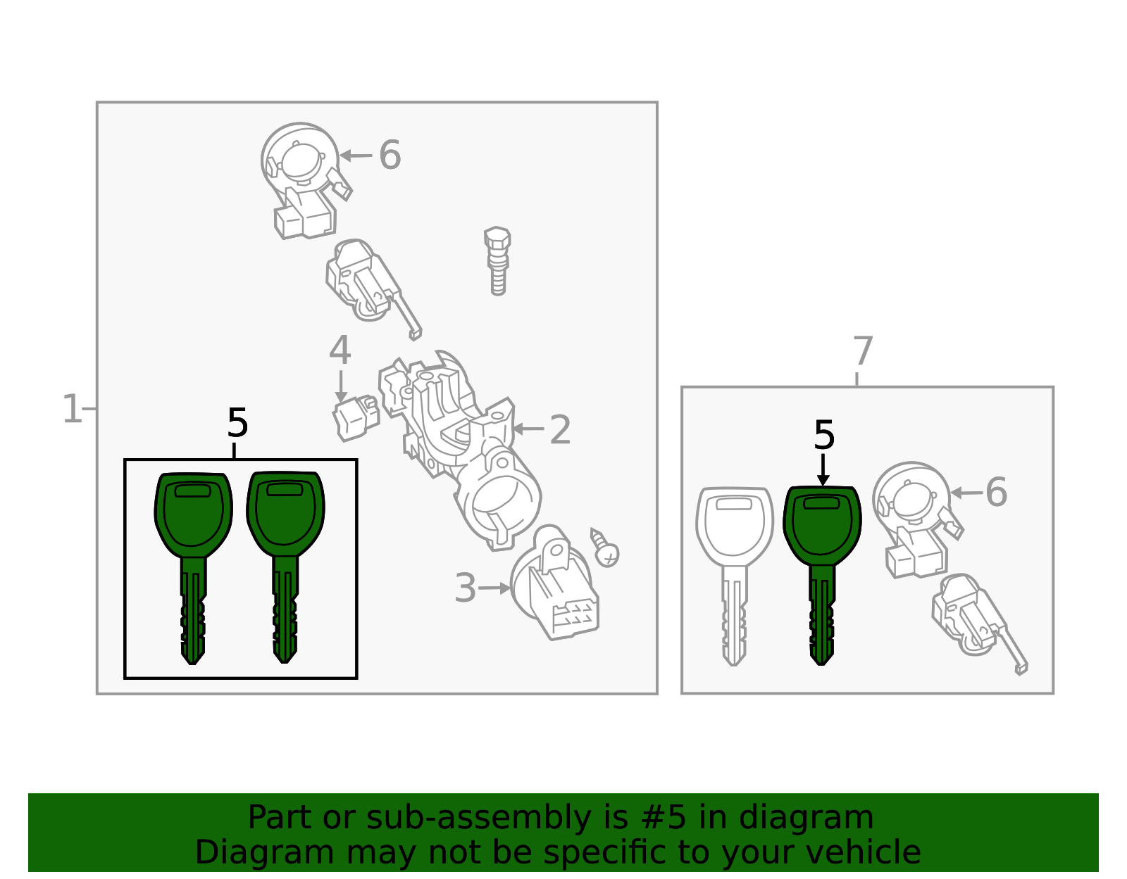 F1Y1-76-2GX - Key - 2006-2015 Mazda | Mazda Swag