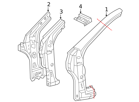 Hinge Pillar for 2005 Scion xA #0