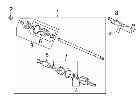 Drive Axles for 2011 Honda Insight #0