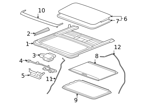 Sunroof for 2008 Chevrolet Tahoe #0