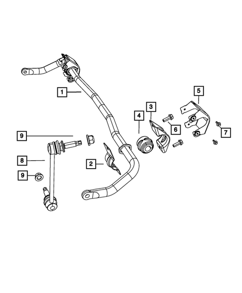 Front Stabilizer Bar for 2011 Dodge Challenger #0