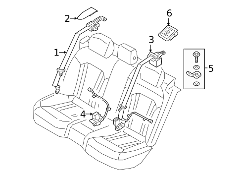 Seat Belt for 2015 Hyundai Genesis #0