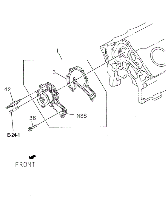 Water Pump for 1997 Honda Passport #0