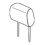 1K0881901BB70T - Body: Headrest for Volkswagen: Jetta Image