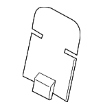 1K0881989C - Body: Seat Back Panel for Volkswagen: GTI, Jetta, Passat, R32, Rabbit Image