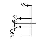 1K0898955 - Body: Seat Lumbar Support Cushion Hardware Kit for Volkswagen Image