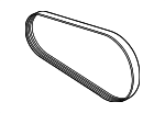 PC3Z8620C - Cooling System: AC Belt for Ford Image