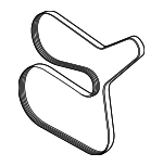 PC3Z8620A - Cooling System: Serpentine Belt for Ford Image