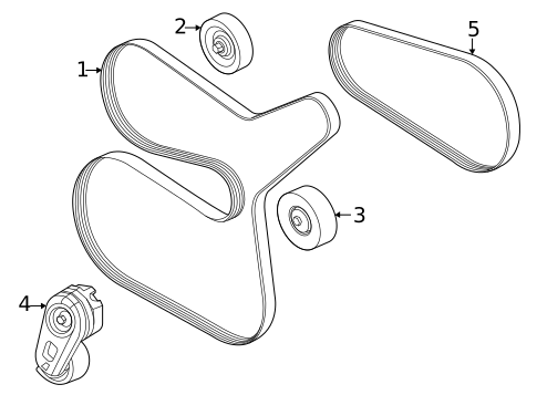 Belts & Pulleys for 2025 Ford F-350 Super Duty #0