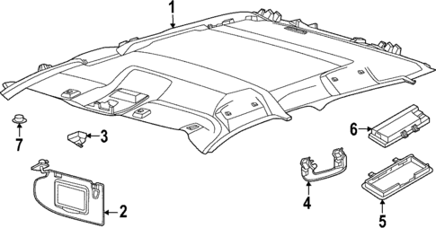 Interior Trim - Roof for 2023 Ford Maverick #0