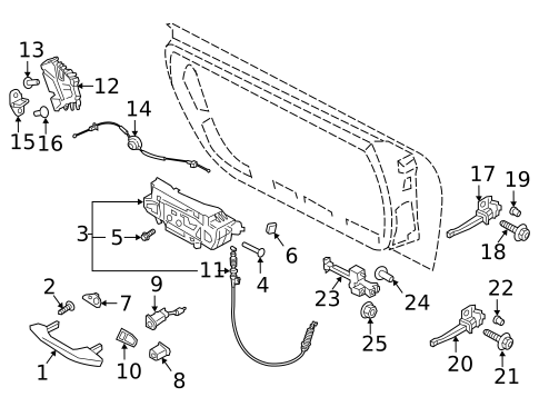 Lock & Hardware for 1999 Porsche 911 #4