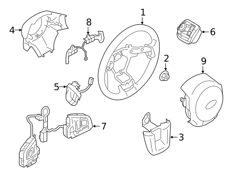 Steering Wheel & Trim for 2024 Subaru Outback #0