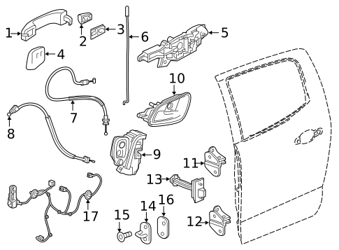 Rear Door for 2016 Chevrolet Colorado #2