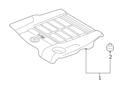 Engine Appearance Cover for 2010 Lexus GS460 #0