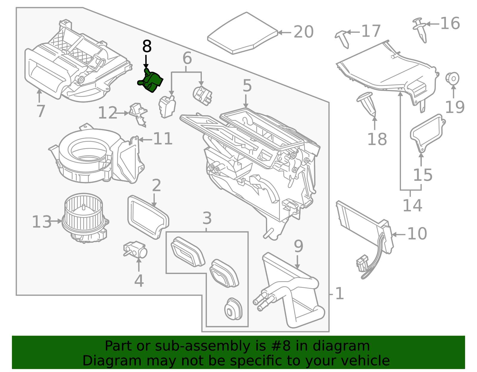 abc18　3口 2012-2025 Ford HVAC Air Inlet Door Actuator AV6Z-18731-B | OEM