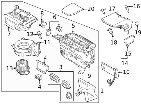 Front Evaporator for 2019 Ford Transit-150 #0