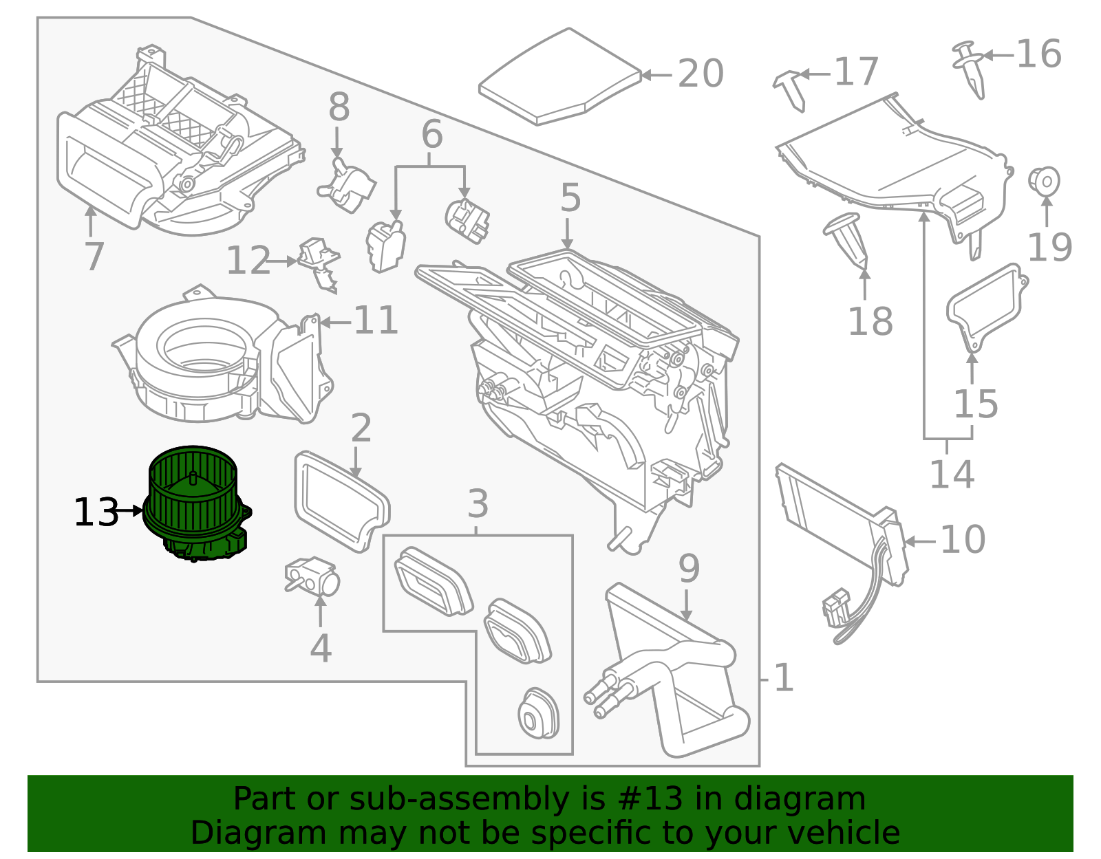 BK2Z-19805-H - Blower Motor 2015-2025 Ford | Ford Parts Direct
