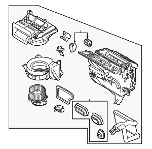 YK332 - HVAC: Motorcraft™ HVAC Unit Case Assembly for Ford: Transit-150, Transit-250, Transit-350, Transit-350 HD Image