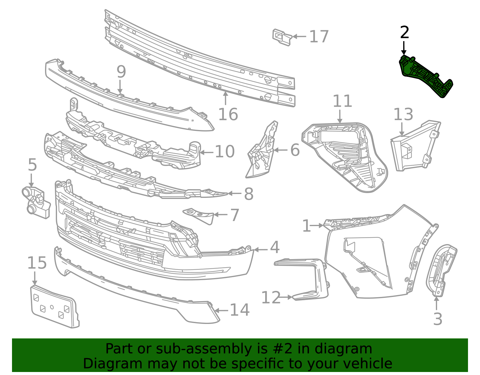 2024-2026 Chevrolet Traverse Guide Bracket 26584700 GM | GMPartsDirect.com