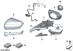 51165A18766 - : Mirror Cap Primed Right for BMW Image
