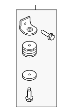 LR038596 - Suspension: Mount Kit Bushing Kit for Land Rover: Range Rover, Range Rover Sport Image