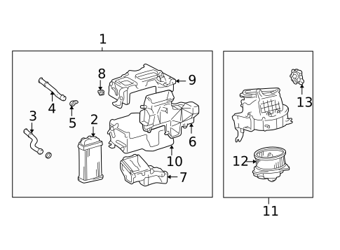 Heater Components for 2004 Toyota Tundra #0