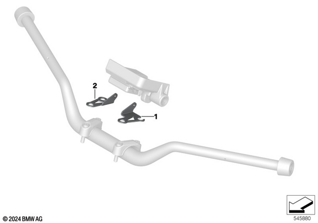 65908555175 - Audio, Navigation, Information Systems: Holder, Navigator, Right for BMW-Motorrad Image