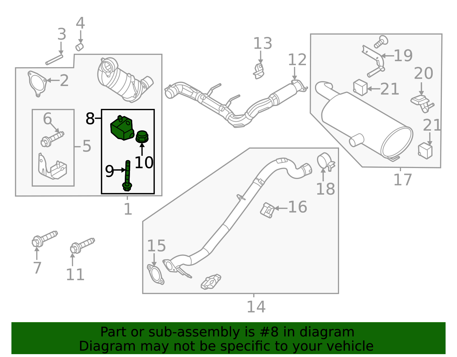2019-2025 Ford Catalytic Converter Bracket KB3Z-5K291-A | OEM Parts Online