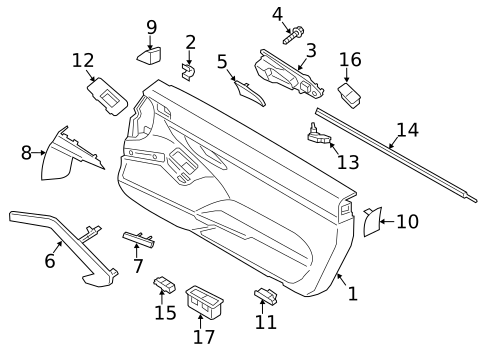 Interior Trim - Door for 2015 Porsche Boxster #0