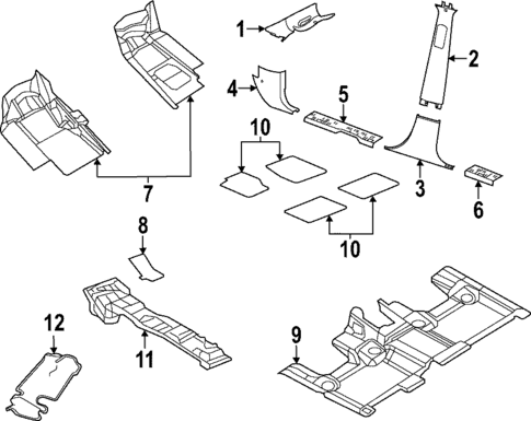 Interior Trim - Pillars for 2025 Dodge Durango #0