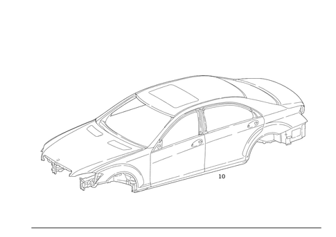 Body Shell for 2013 Mercedes-Benz S 350 #0