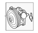AJ813909 - Cooling System: Water Pump Assembly for Jaguar Image