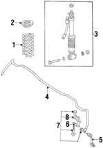 140320891326 - : Suspension Strut for Mercedes-Benz Image