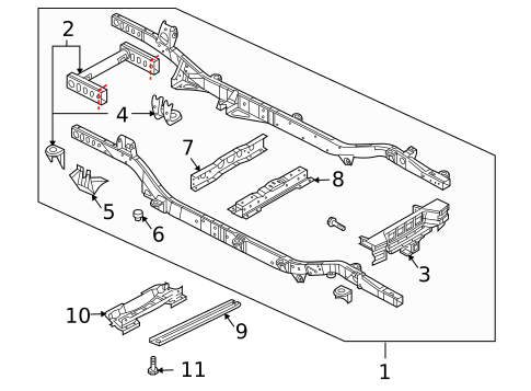 Frame & Components for 2005 Isuzu Ascender #0