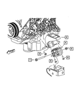 52125452AC - 4.0L Gas; Engine: Engine Mount Bracket, Left Side for Mopar Image