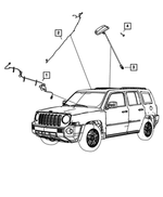 68066436AA - Electrical: Satellite Digital Audio Wiring for Dodge: Caliber | Jeep: Compass, Patriot Image