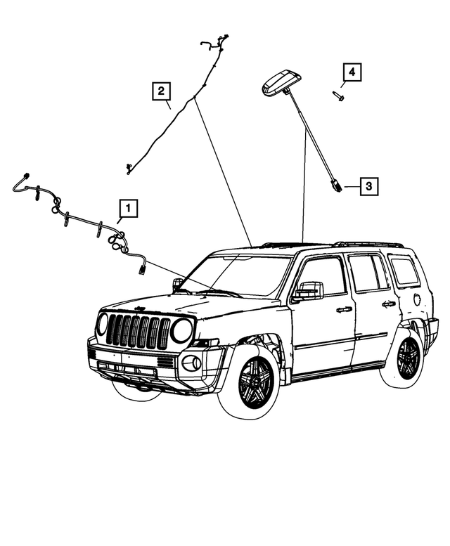 68066436AA - Electrical: Satellite Digital Audio Wiring for Mopar Image