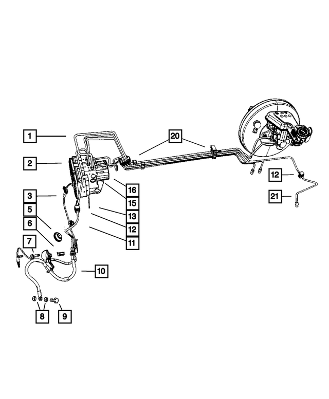 5105821AC - Service Brakes: Grommet, Mounting for Mopar Image