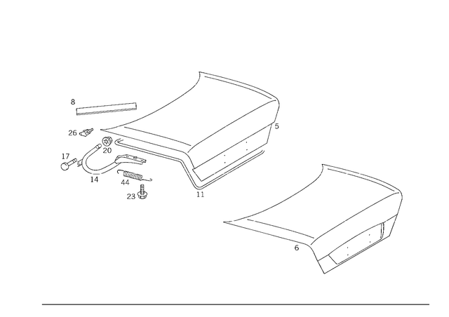 1247502475 - Trunk Lid: Trunk Lid for Mercedes-Benz Image image