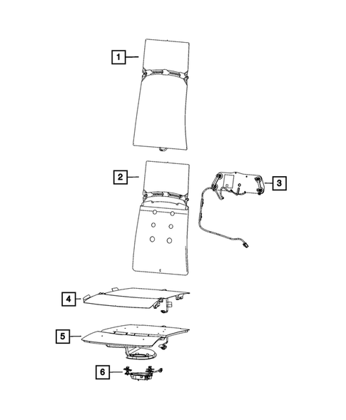 Front Seats - Adjusters, Recliners, Shields and Risers for 2021 Ram 3500 #10