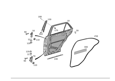 Rear Doors for 2016 Mercedes-Benz GLE400 #0
